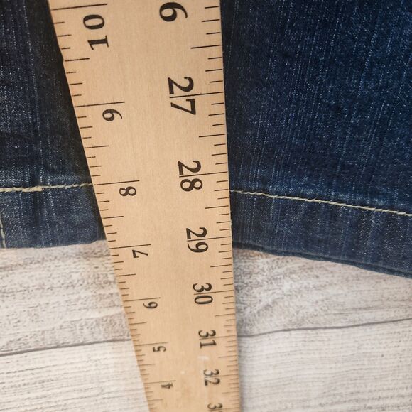 Ellos womans plus 30W dark wash denim jeans - Picture 6 of 12